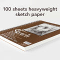 Personalized Art Sketchbook with 100 Custom Cover Sheets